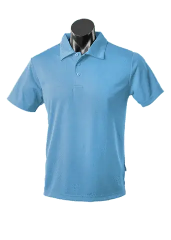 Aussie Pacific Kids Botany Polo Shirt 3307 Casual Wear Aussie Pacific Sky 6